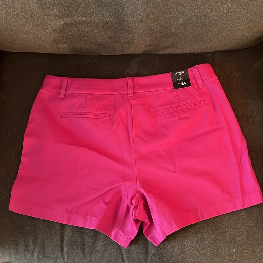 J. Crew 5" Classic Chino Short in Soft Azalea sz 14 NWT - Picture 7 of 16